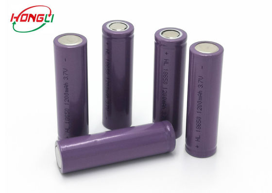 China 3.7 V 1200mAh 18650 Rechargeable Li Ion Battery Safe Performance Standard Capacity factory