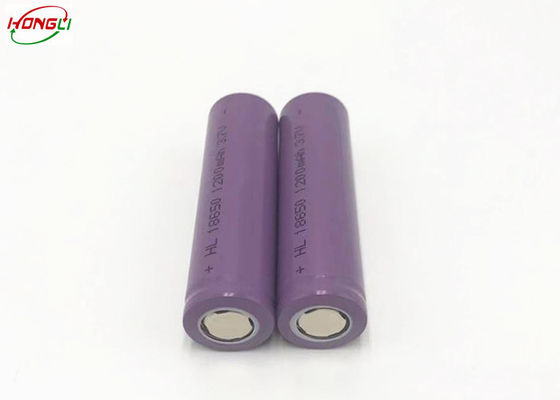 China First Class 3.7 1200mah Battery , High Drain 18650 Lithium Battery  Pollution Free factory