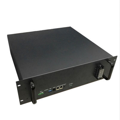 Medical Equipment Power Supply Deep Cycle 100A 51.2V Li Ion Battery Cell With Matt Black Pack Battery Built In BMS