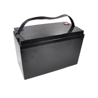 Célula de bateria ecológica de alta capacidade 12,8 V 100AH ​​LiFePO4 com monitor para empilhadeira
