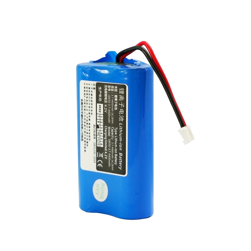 4400mAh Li Ion 18650 Lithium Battery Pack Rechargeable For Miner Lamp