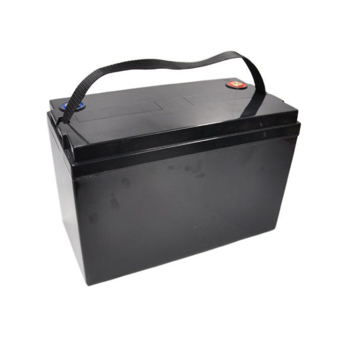 Célula de bateria ecológica de alta capacidade 12,8 V 100AH ​​LiFePO4 com monitor para empilhadeira