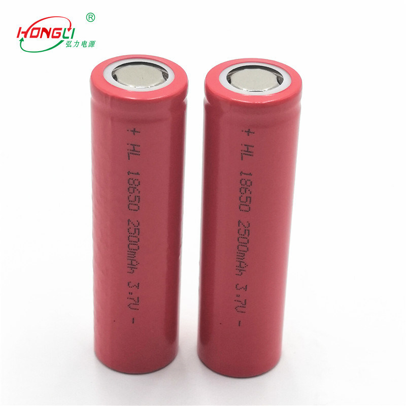 Red 2500mAh 18650 3.7 V Lithium Ion Cell 500 Cycles / Power Bank