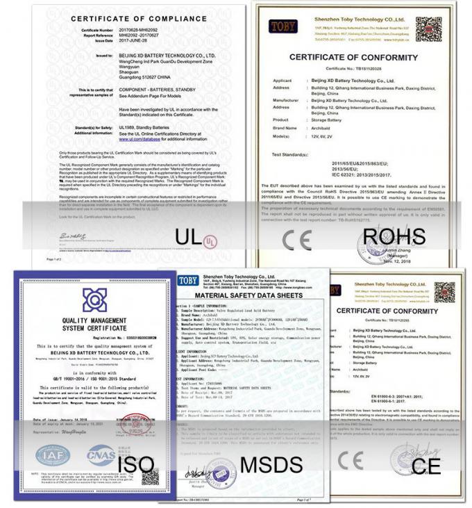 ISO9001 Chargeable Li Ion Battery Cell Lead Acid For Fishing Vessels 4